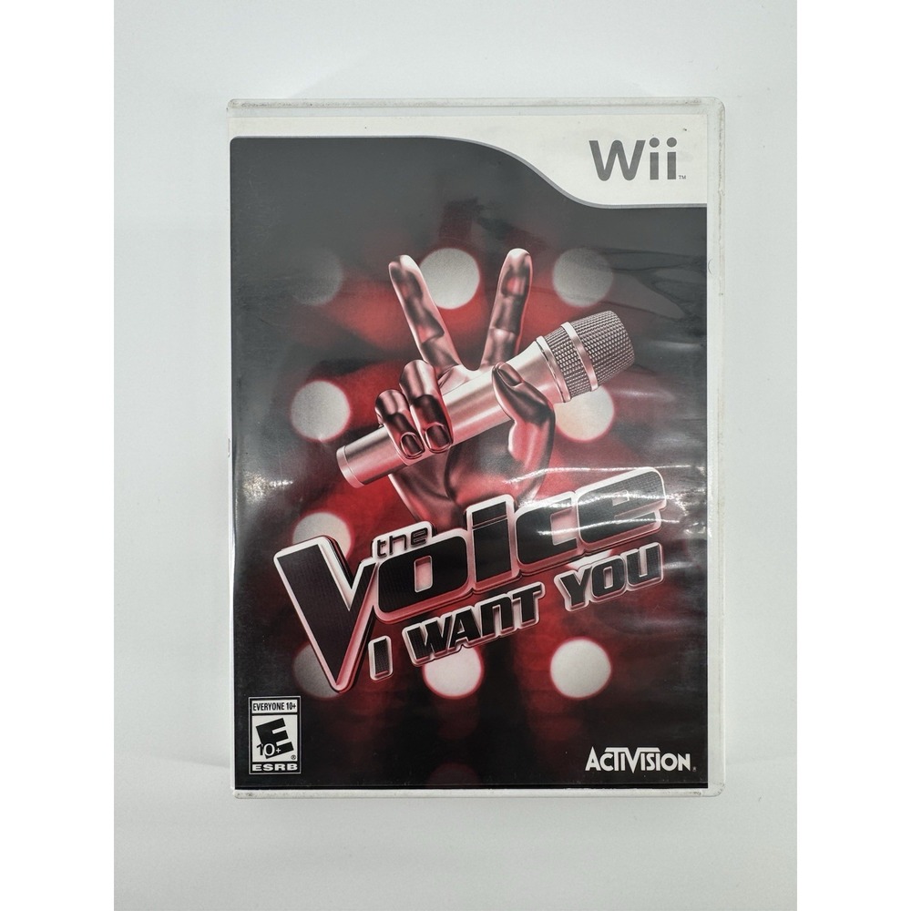 The Voice I Want You Nintendo Wii Video Game Activision Tested